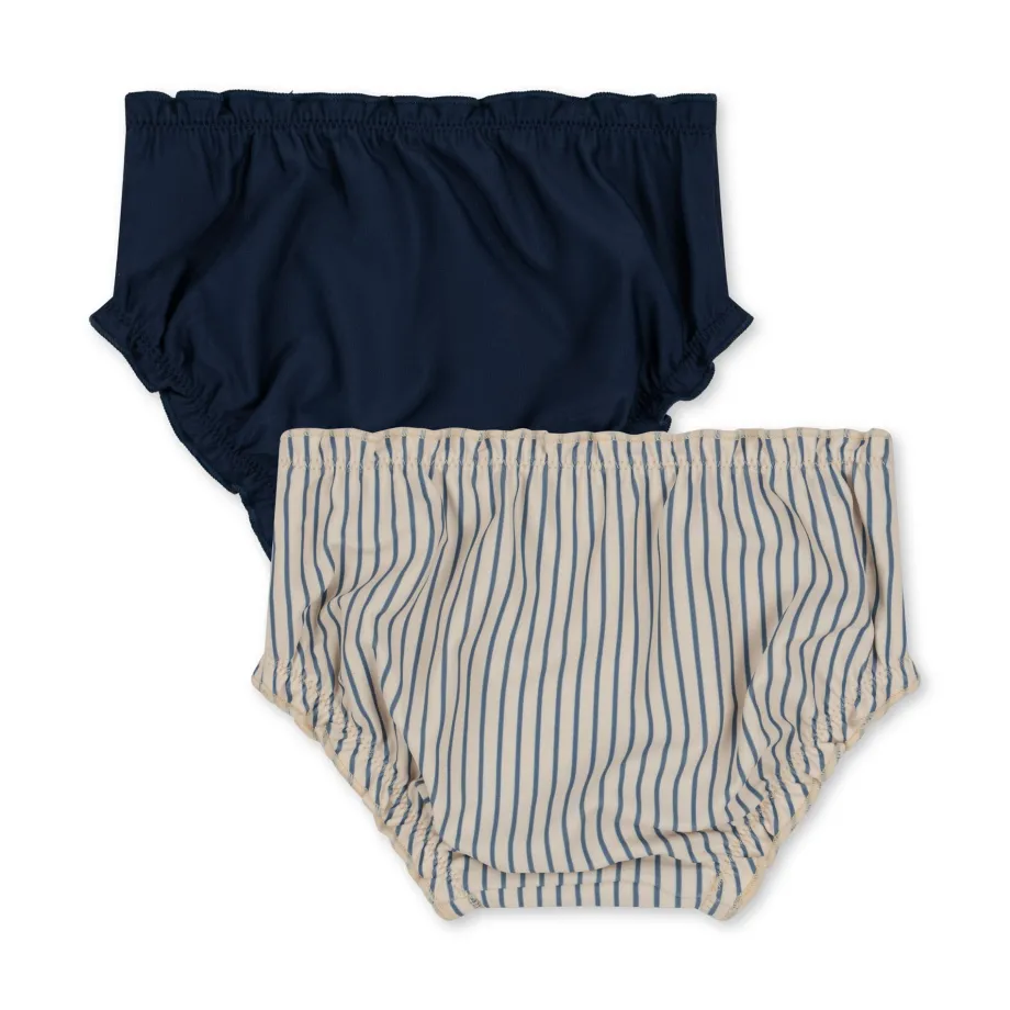 Clearance Konges Sløjd 2 pak collette badebukser - BLUE STRIPE bluestripe