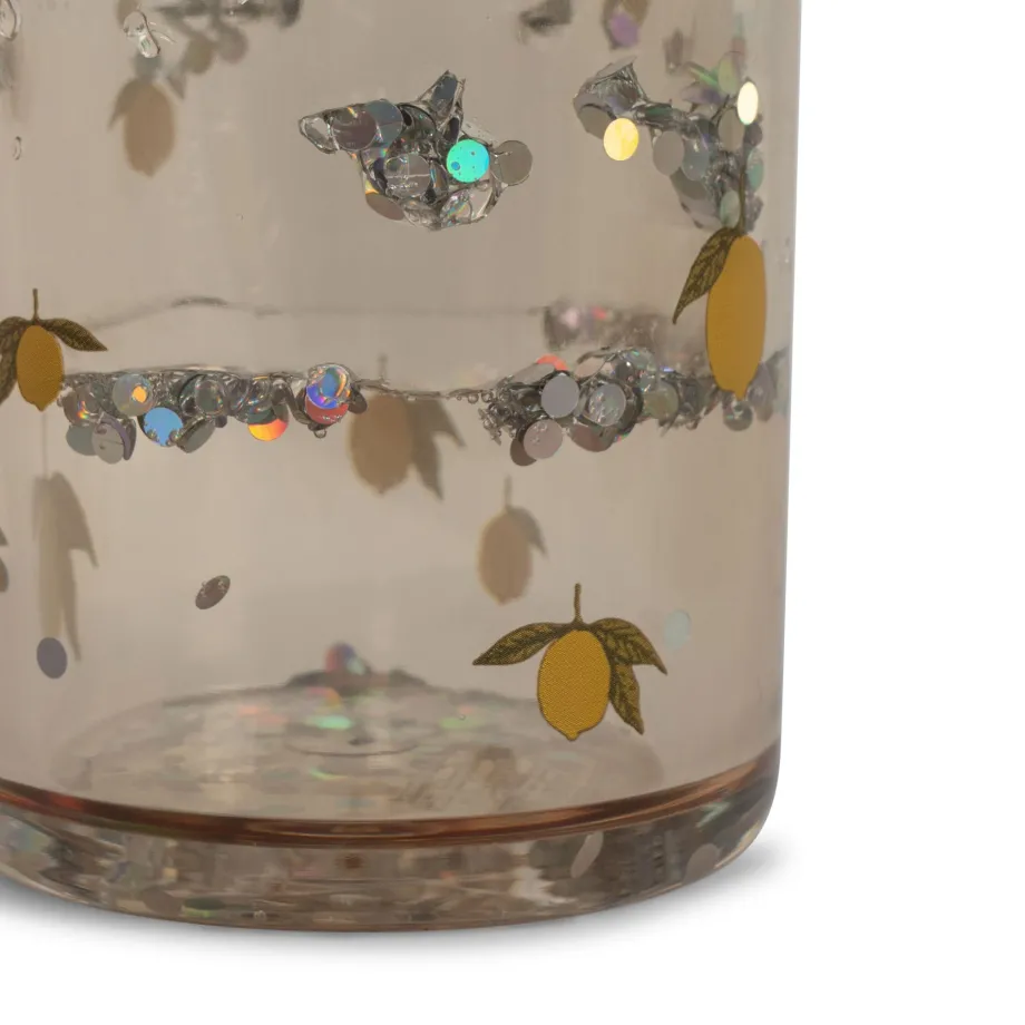 Store Konges Sløjd 2 pak glimmerkop - lemon