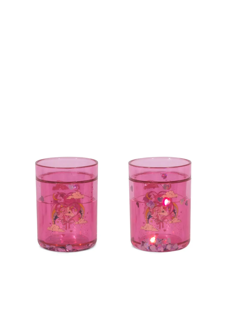 Clearance Konges Sløjd 2 pak glitterkopper - horn stars hornstars