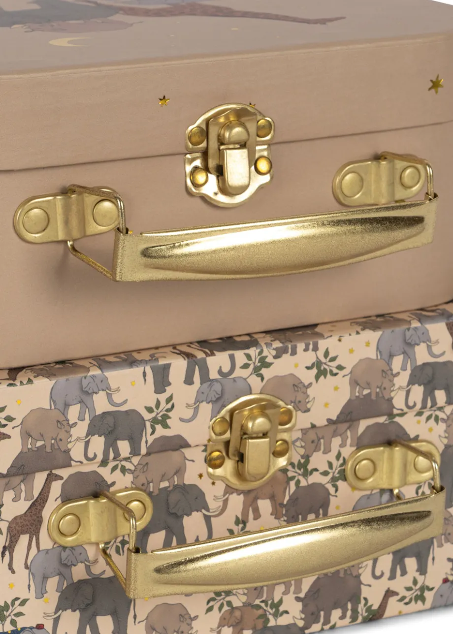 Hot Konges Sløjd 2 pak kuffert - safari