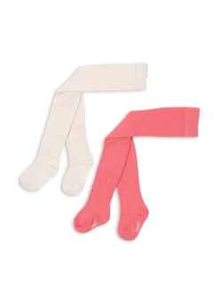 Clearance Konges Sløjd 2 pak strømpebukser - beige/rose