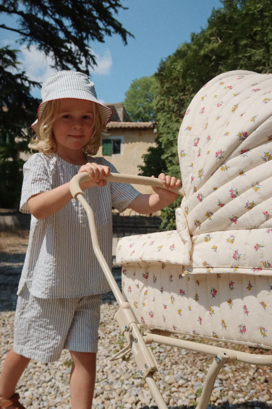Store Konges Sløjd ace kortærmet skjorte - STRIPE BLUIE stripebluie