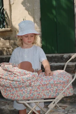 Store Konges Sløjd ace kortærmet skjorte - STRIPE BLUIE stripebluie