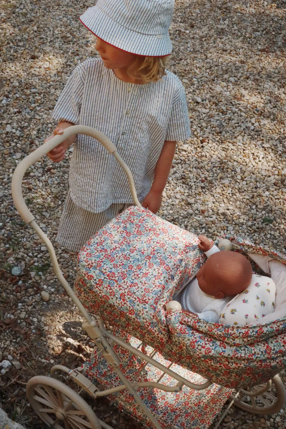 Store Konges Sløjd ace kortærmet skjorte - STRIPE BLUIE stripebluie