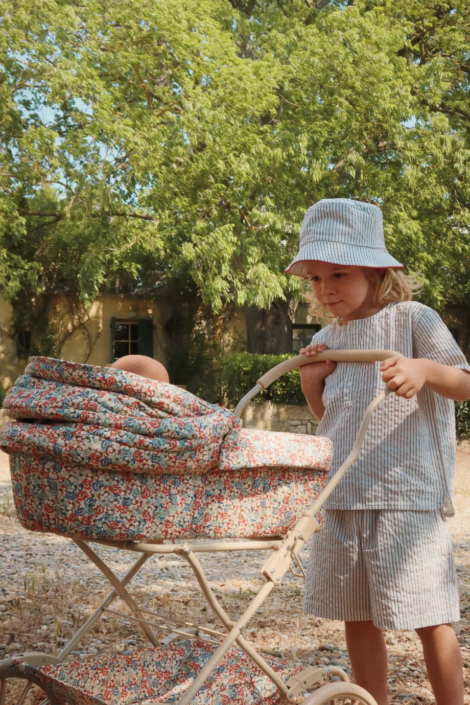 Store Konges Sløjd ace kortærmet skjorte - STRIPE BLUIE stripebluie