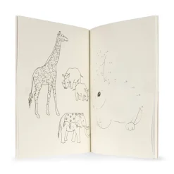 New Konges Sløjd aktivitetsbog med farveblyanter - OFF WHITE offwhite