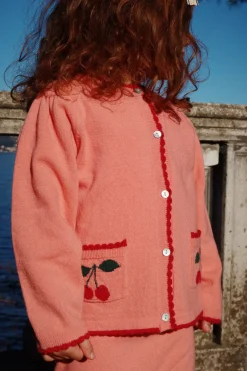 Hot Konges Sløjd ALEXA CARDIGAN - POWDER PINK powderpink