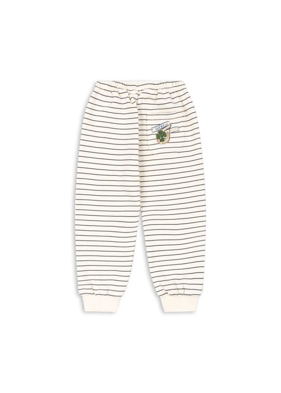 Store Konges Sløjd AMIO JOGGINGBUKSER - ANTIQUE WHITE / OMBRE BLUE