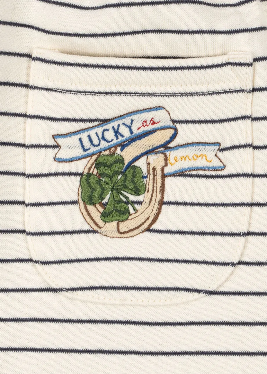 Store Konges Sløjd AMIO JOGGINGBUKSER - ANTIQUE WHITE / OMBRE BLUE