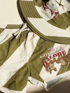 Online Konges Sløjd asnou bøllehat - DARK OLIVE/CREAMY WHITE darkolive/creamywhite