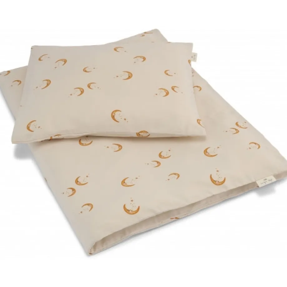 Sale Konges Sløjd baby sengesæt 70x100 - MOON/LIGHT GREY moon/lightgrey