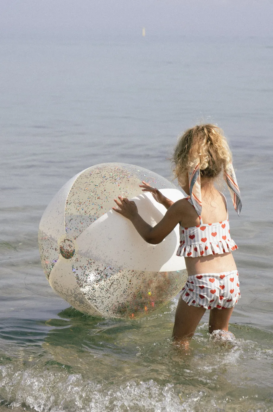 Best Sale Konges Sløjd badebold stor - TRANSPARENT CREAM transparentcream