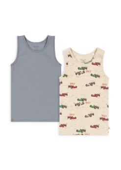 Best Sale Konges Sløjd basic 2 pak tanktop - TRADEWINDS / GRAND PRIX