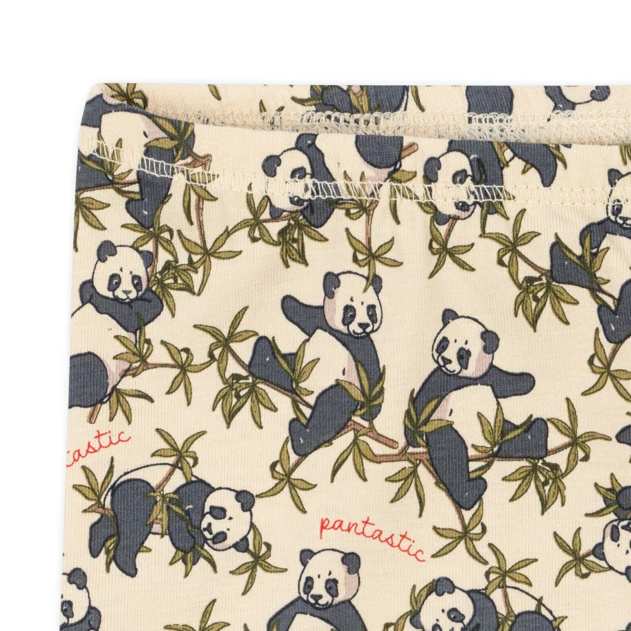 Online Konges Sløjd basic korte leggings - panda