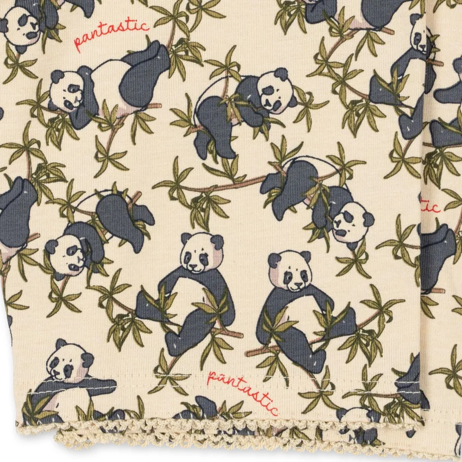 Online Konges Sløjd basic korte leggings - panda