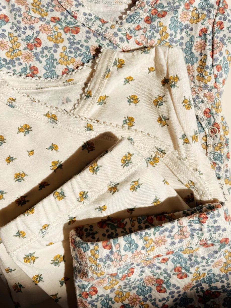 Hot Konges Sløjd basic korte leggings - PEONIA LIMONE peonialimone