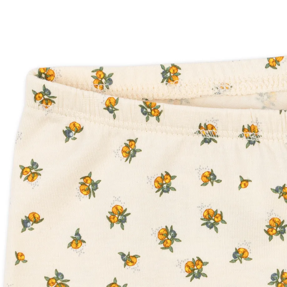 Hot Konges Sløjd basic korte leggings - PEONIA LIMONE peonialimone