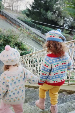 Clearance Konges Sløjd BELOU CARDIGAN - CHERRY STRIPE cherrystripe