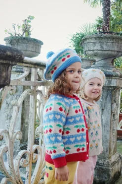 Clearance Konges Sløjd BELOU CARDIGAN - CHERRY STRIPE cherrystripe