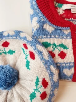 Clearance Konges Sløjd BELOU CARDIGAN - CHERRY STRIPE cherrystripe