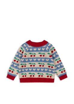 Clearance Konges Sløjd BELOU CARDIGAN - CHERRY STRIPE cherrystripe