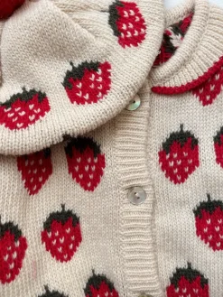 Outlet Konges Sløjd Belou cardigan - strawberry