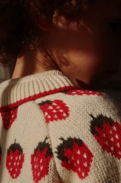 Outlet Konges Sløjd Belou cardigan - strawberry