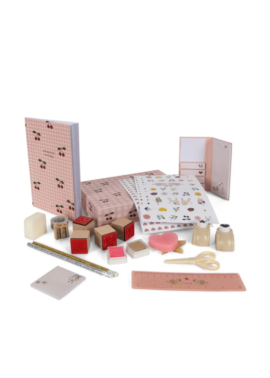 Outlet Konges Sløjd brevsæt - CHERRY MIX GIRL cherrymixgirl