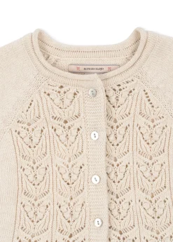 Cheap Konges Sløjd cabby cardigan - off white melange offwhitemelange