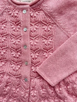 Outlet Konges Sløjd cabby cardigan - powder pink powderpink