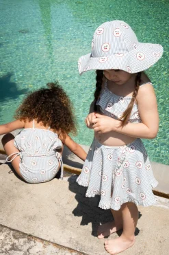 New Konges Sløjd cale nederdel - CHERRY STRIPE cherrystripe