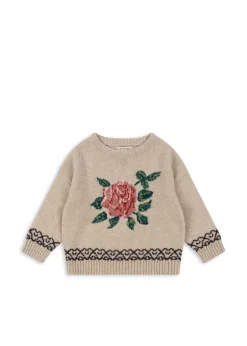 Shop Konges Sløjd Carola sweater - off white melange offwhitemelange