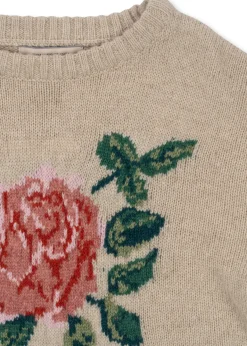 Shop Konges Sløjd Carola sweater - off white melange offwhitemelange