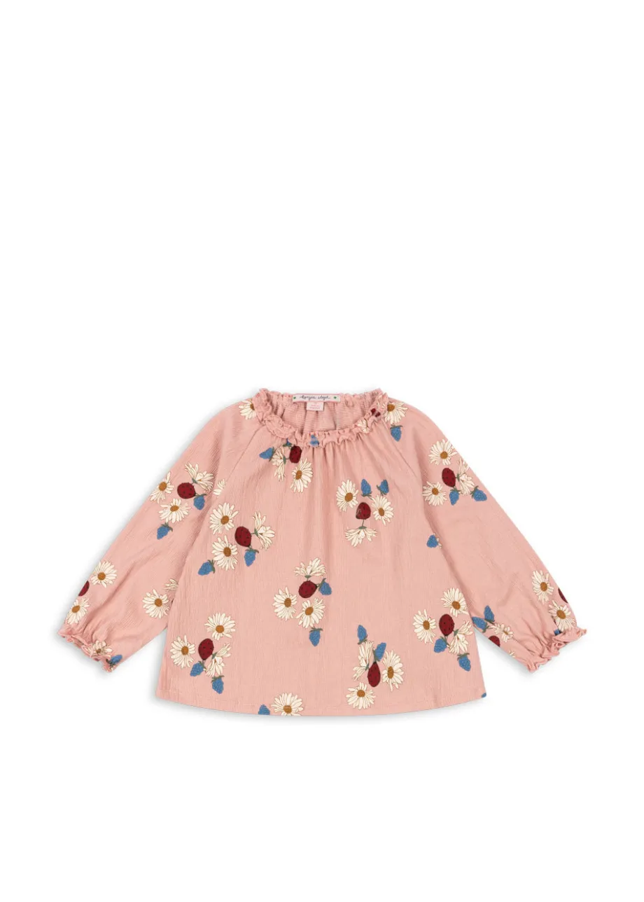 Discount Konges Sløjd CHLEO BLUSE - LADYBUG DAISY BLUSH ladybugdaisyblush