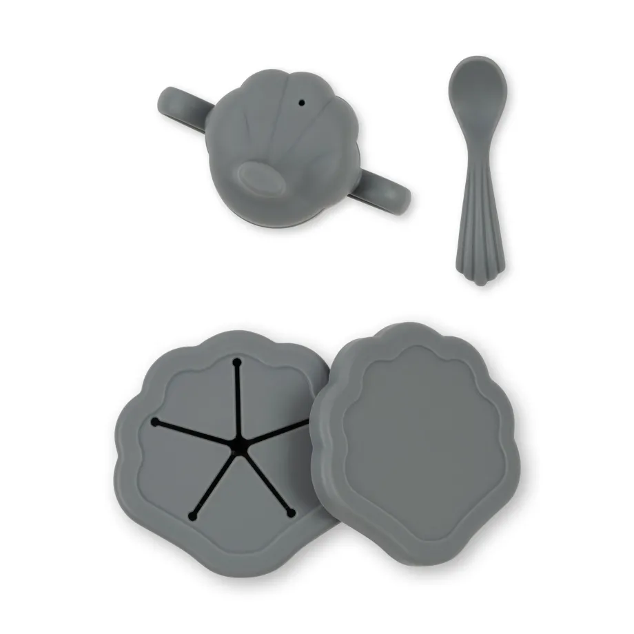 Clearance Konges Sløjd clam spisesæt - LIGHT BLUE lightblue