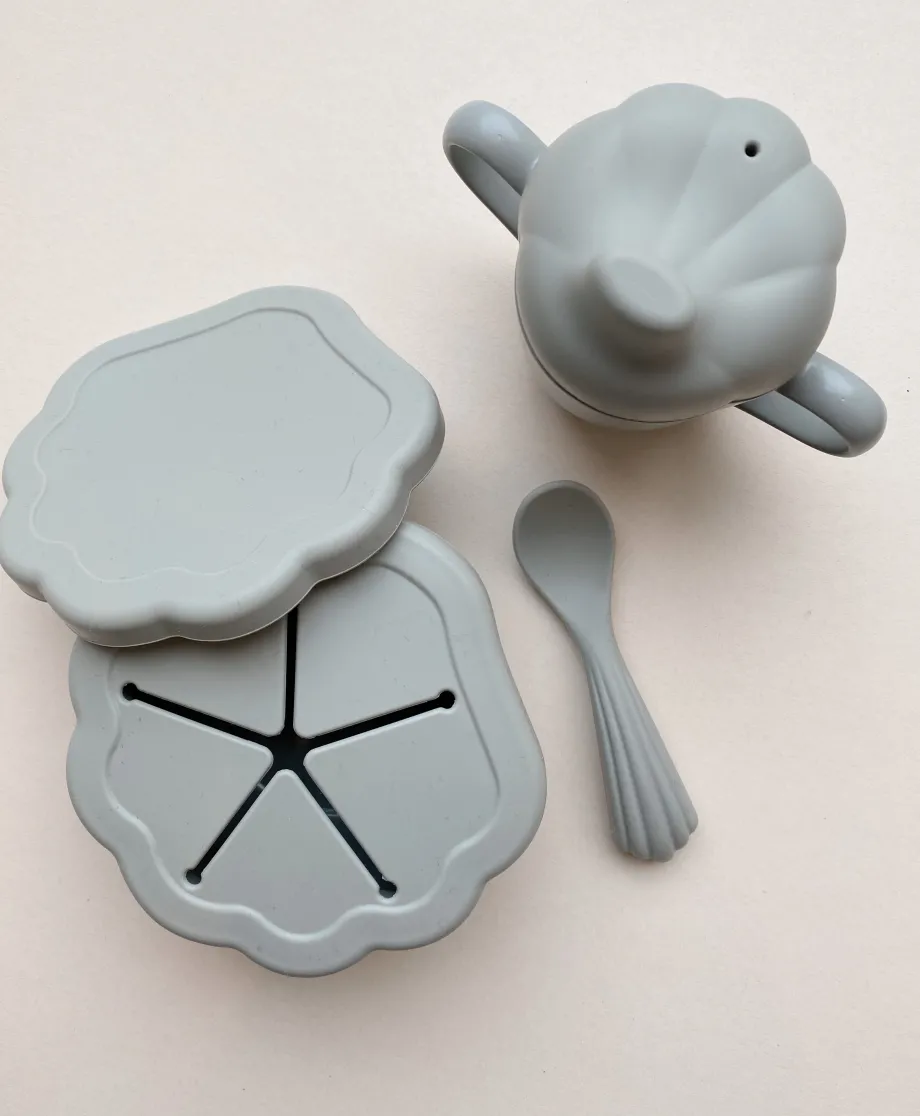 Clearance Konges Sløjd clam spisesæt - LIGHT BLUE lightblue