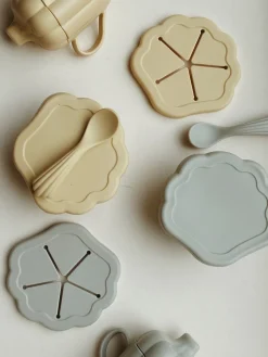 Clearance Konges Sløjd clam spisesæt - LIGHT BLUE lightblue