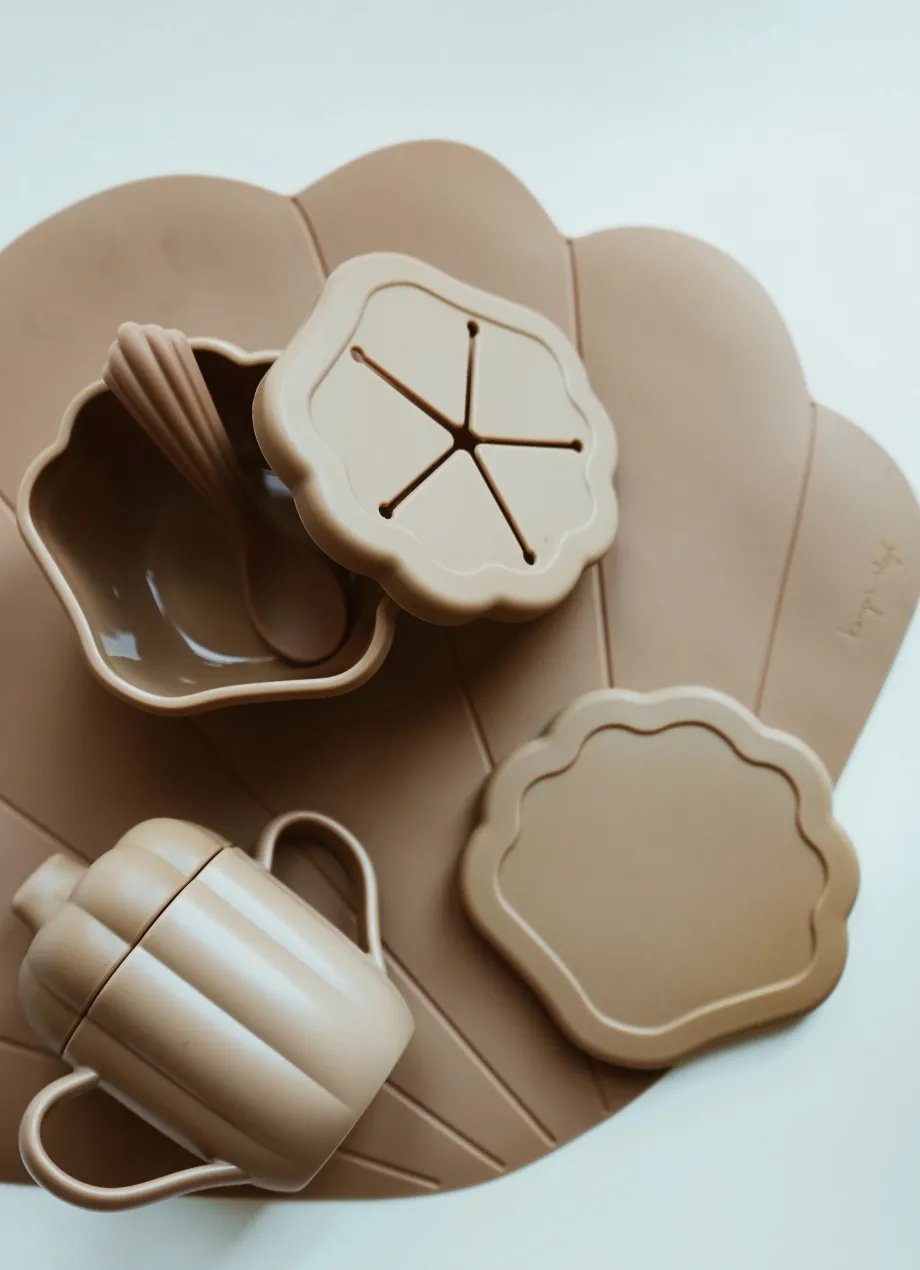 Sale Konges Sløjd clam spisesæt - TERRA COTTA terracotta