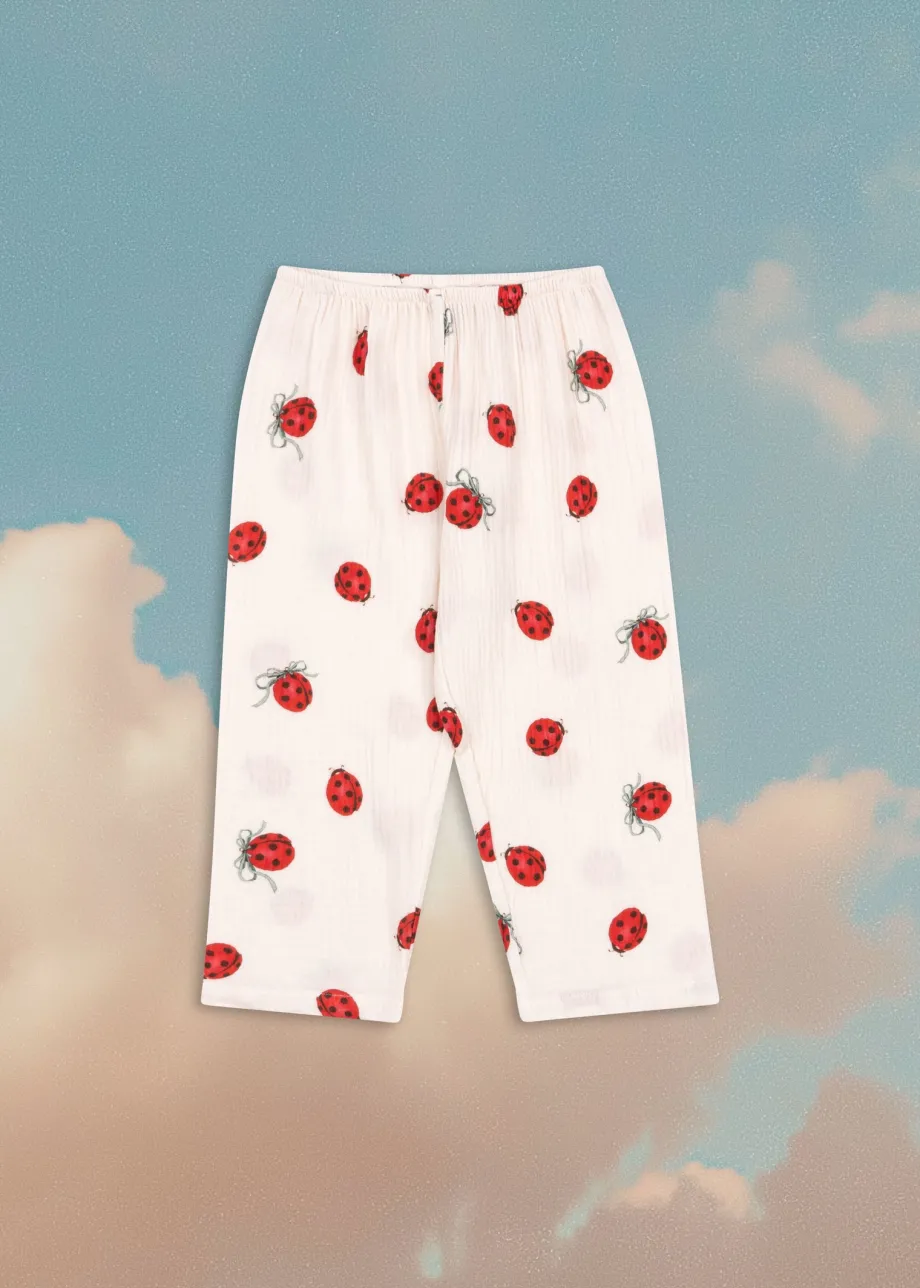 Hot Konges Sløjd Coco ladybug bukser - ladybug bow ladybugbow