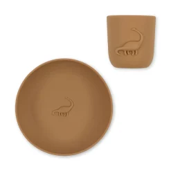 Cheap Konges Sløjd dino kop og tallerken - almond