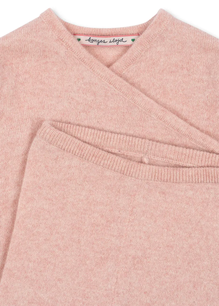 Hot Konges Sløjd dio cashmere sæt - ROSE MELANGE rosemelange