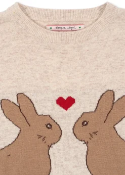 Discount Konges Sløjd ELI KJOLE - OFF WHITE MELANGE offwhitemelange