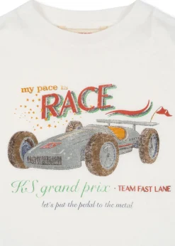 Outlet Konges Sløjd Era tee - RACE WHITE racewhite