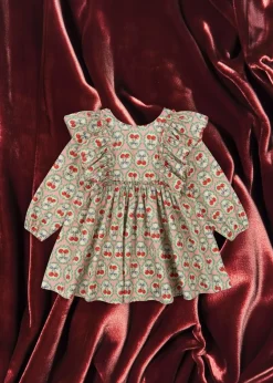 Clearance Konges Sløjd Evia kjole - cherry bow cherrybow