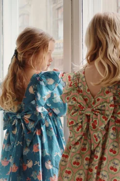 Clearance Konges Sløjd Evia kjole - cherry bow cherrybow