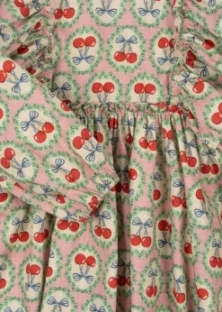 Clearance Konges Sløjd Evia kjole - cherry bow cherrybow