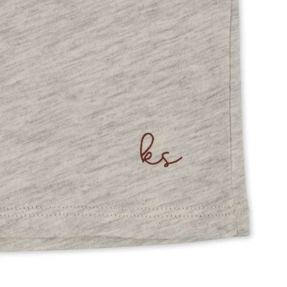 Hot Konges Sløjd famo tee - OFF WHITE MELANGE offwhitemelange