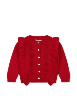 Discount Konges Sløjd FIOL CARDIGAN - BARBADOS CHERRY barbadoscherry