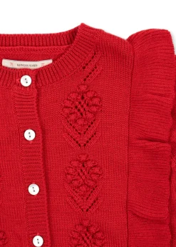 Discount Konges Sløjd FIOL CARDIGAN - BARBADOS CHERRY barbadoscherry