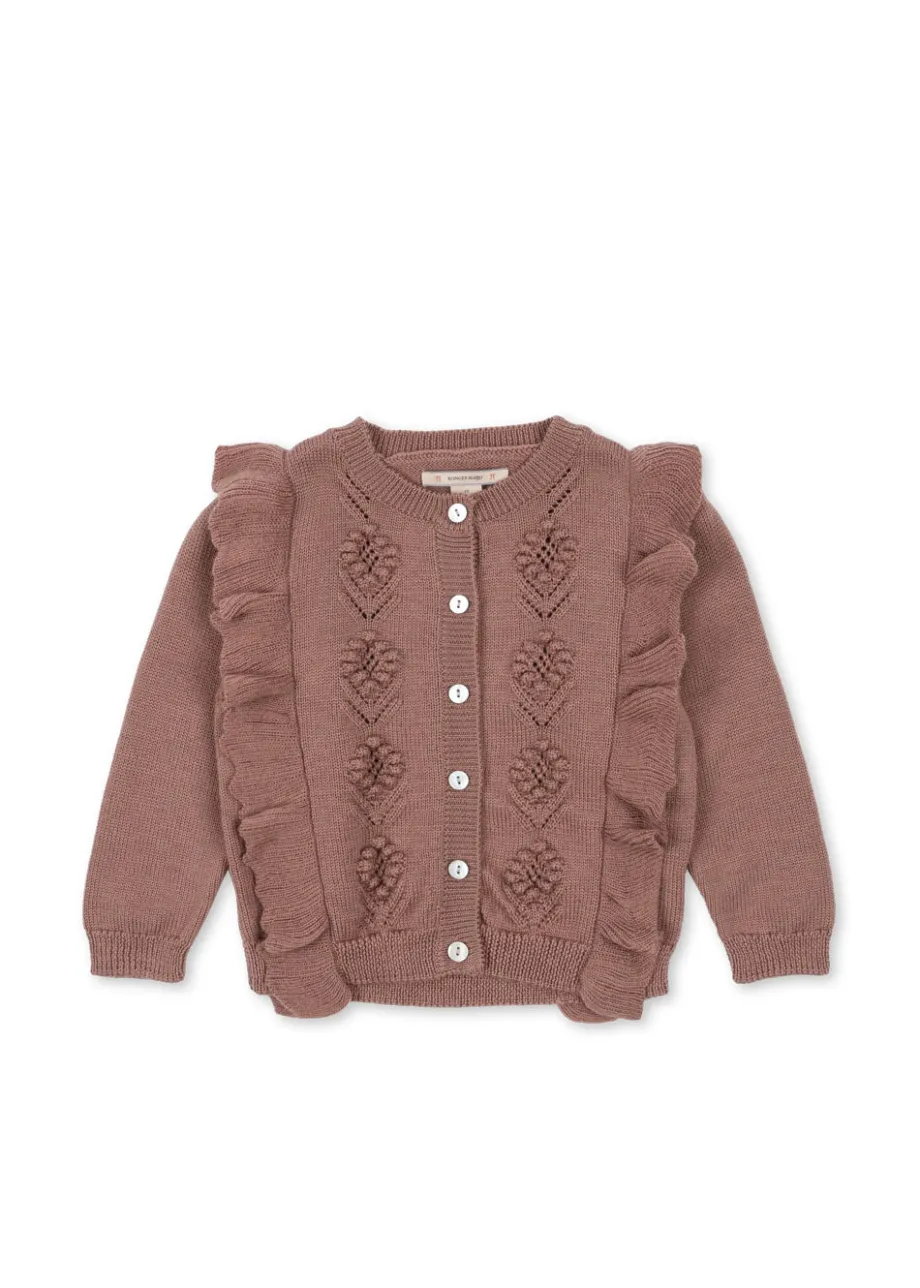Shop Konges Sløjd FIOL CARDIGAN - burlwood